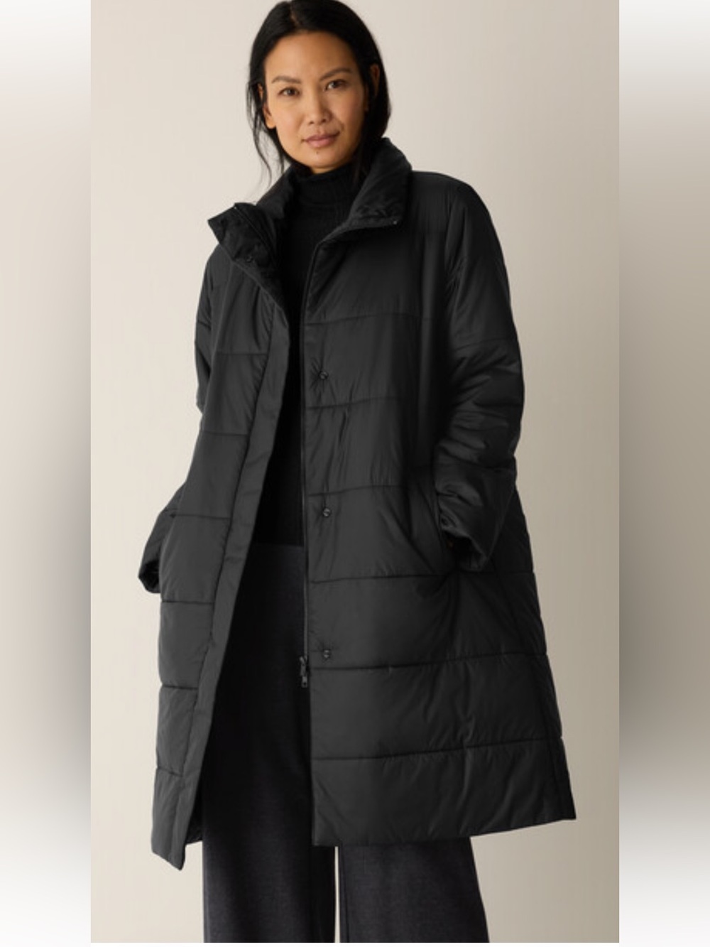 Eileen Fisher Goose Down Jacket Size XL